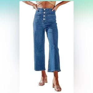 Wide leg/high waisted Blue Women's Jeans